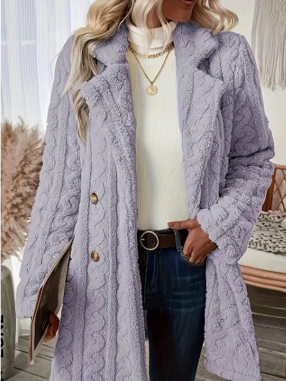 Women's Button Long Sleeve Coat